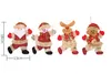 18 * 13 cm Pendentif en peluche de Noël Père Noël bonhomme de neige Elk ours suspendus ornement arbre de Noël jouets de Noël en peluche poupée pendentif mur trucs M590