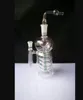 Nouveau narguilé de fil de disque de gourde de prise, bongs en verre en gros, conduites d'eau en verre de brûleur à mazout, accessoires de tuyau de fumée