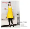 1 piece 2-pocket women's apron waiter apron barbecue restaurant kitchen cooking aprons working dress 60x70cm TO279