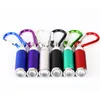 Mini LED Flash Light Nödbrännare Keychain Ficklampa 6 Färg Mini Ficklampa LED Keychain Torch Zoom Light Hand Lampor Ficklampor