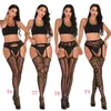 New Rajstopy Open Crotch Women Tights Sexy Tattoo Pantyhose Fishnet Tights For Women Black Lace Sexy Lingerie Collant193N