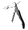 Wino Corkscrew Otwieracz Otwieracz do butelek Ze Stali Nierdzewnej Nóż Pull Tap Double Hinged Corkscrew Metalowe Czerwone Wine Otwieracze piwa GGA3349-3