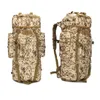 Outdoor Sports Pack Hiking Bag Tactical Rucksack Camo Knapsack Combat Camouflage Tactical Molle 65L Backpack NO11-023