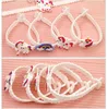 5 pcs Fashion Children Lovely Silicone cartoon Unicorn Bracelet Wristband Kids Mix Styles Charm Birthday Party Gift wholesale