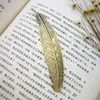 7色の金属の羽のブックマーク文書のマークラベルゴールデンシルバーローズゴールドブックマークオフィススクール用品epacket