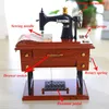 Decorative Objects & Figurines Faroot Vintage Mini Sewing Machine Music Box Party Birthday Gift Home Table Decor Cafe Store Ornaments