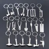 20 Modeller Mini Tool Nyckelring Skiftnyckel Metal Key Chain Spanner Hammer Såg Axe -tång Borr Keyring Key Ring Opener KeyFob Tools