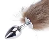 High Quality Adult Metal Plug With 35cm Length Fox Tail Party Surprise Gift