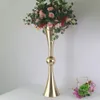29 pouces de grand métal métal fleur trompette Vase Vase Floral table de centre décoratif Arrangements artificiels décor