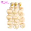 613 Bundles Mit Frontal Körper Welle Peruanische Reine Haarwebart 10A Grade 613 Blonde Körper Welle 34 Bundles Mit Spitze frontal3600545