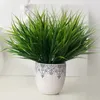 1ピース緑の草人工植物プラスチック花世帯のウェディングスプリング夏リビングルームの装飾P20