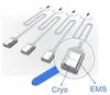 새로운 도착 한 Cryolipolysis 바디 슬리밍 장치 한 Cryolipolysis 지방 얼어 기계와 4PCS 플랫 EMS 곳을 알아내는 핸들