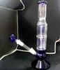 Blue Super Size Glass Bong 8 Arm Tree Perc Double Dome Percolator Hookahs 5mm Thick Water Bongs Dab Rig