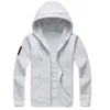 Mens Jackets Zipper Hoodies Sweatshirts Höst Vinter Casual med Djur Broderi Sport Långärmad