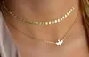Silver Gold Bird Peace Pigeon Pendant Multilayer Chain Choker Halsband Colars For Women Fashion Jewelry