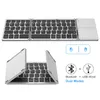 Portátil Dobrável Bluetooth Sem Fio Teclados com Touchpad Mouse para Windows, Android, Ios, Tablet ipad, Telefone Mini Teclado de Jogo