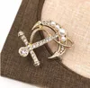 Mode-nouvelles dames avec bijoux broche pendentif perle diamant personnalité de la mode pirate ancre broche A6128