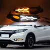 1 Pair Turn Yellow Signal Relay Fog lamp Car DRL 12V LED Daytime Running Light For Honda HRV HR-V 2014 2015 2016 2017 2018