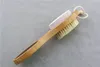 Brosse exfoliante pour les pieds en bois avec poils de sanglier et pierre ponce