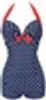 2017 NWT Hot Sexy Badkläder Kvinnor Vintage Style One Piece Dot Swimwear Print Bow Knot Sweetheart Swimsuit Strappy Plus Size M ~ 4XL