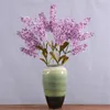 Fausse Delphinium à longue tige (2 têtes/pièce), 39.37 pouces de longueur, Simulation de jacinthe d'automne pour mariage, fleurs artificielles décoratives pour la maison