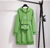 Fashion-Sexy Party Casual Work Hooded Dresses Fashion High Quality Luxury Designer Long Sleeve Franch Style Dresses Long Hoodie for Women