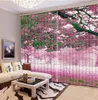 Thousand years old peach Luxury 3D Window Curtain Living Room wedding bedroom