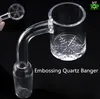 Embossage Quartz Banger Quartz Nail avec Sculpture Artistique Bas Sculpture Sculptures Quartz OD 25mm Accessoire Fumeur