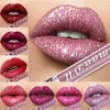 Nowy makijaż Shimmer Lipstick Długo trwałe matowa płynna szminka Red Lip Gloss Beauty Girl Prezent New3785769