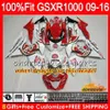 Wstrzyknięcie dla Suzuki GSXR 1000 GSXR-1000 Hot Red Ramka 09 10 11 2009 2010 2011 16HC.92 K9 GSXR1000 12 13 15 16 2012 2014 2014 2015 2016 WŁOKI