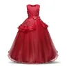 Tonårsflickor klänningar för tjej 10 12 14 år födelsedag fancy prom klänning blommor bröllop prinsessan fest klänning barn kläder t2001074996933