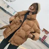 ファッション - 冬のジャケットの女性のプラスサイズの女性のパーカー厚さのアウター固体標識襟コートショートメス綿パッド入りTOPSMX190822