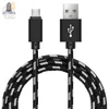 300pcs/lot stylish nylon fiber Lattice Braid long Charging Data Cable Type-c/5pin android to USB for xiaomi samsung huawei 1m/2m/3m