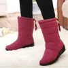 Fashion Winter Women Boots Mid-Calf Down Boots High Bota Waterproof Ladies Snow Shoes Woman Plush Insole Botas Mujer Invierno
