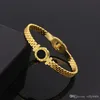 Wholesale-titanium steel black Roman numerals bracelet&bangle grid snap fastener titanium steel love bracelet for woman gift