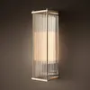 Chiński Lampa Ścienna Salon Tło Postmodernowe Łazienka Lustrzane Lampy LED Lampy Amerykańska Prosta Konkonka Sypialnia