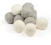 2019 New Wool Dryer Balls Premium Reusable Natural Fabric Softener 2.75Inch 7cm Statiska reducerar hjälper torra kläder i tvätten snabbare