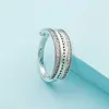 CZ Diamonds ile 925 Sterling Gümüş için Glamoor Kalp Yüzük Akıllı Flip Style Gerçek Gümüş Bayanlar Yüzük Kutu