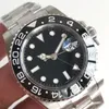Czarne luksusowe zegarki dla mężczyzn Ceramiczna ramka szkiełka zegarka Męskie mechaniczne mechanizmy automatyczne ze stali nierdzewnej Mężczyźni oglądają sportowy męski zegarek na rękę