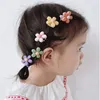 Enfants Dessin animé Bear Flower Elastic Cheveux Bands Filles Mignonne Caoutchouc Bands Scrunche Enfants Coiffure Coiffure