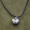 925 pingente de prata do zodíaco personalidade elegante DIY corda de couro de prata pura colar de pingente