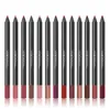 Wholesale-New Hot Lipstick Pencil Women's Professional Lipliner Waterproof Lip Liner Pencil 9 Colors Makeup Tools Comestic