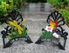 Hose Holder Cast Iron Dragonfly Decorative Hose Reel Hanger Antique Garden Hose Holder Wall Mounted Lawn Garden Equipment Home Decoration