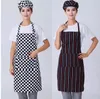 Adjustable Halflength Adult Apron Striped el Restaurant Chef Waiter Apron Kitchen Cook Apron chef hat1671092