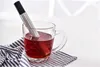 Tea Strainer Stick Stainless Steel Pipe Design Mesh Tea Filter Portable Tea Infuser Teas Stick Stainless Steel Pipe Design