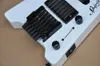 Biała bezgłowa gitara elektryczna z Floyd Rose, Rosewood Fretboard, 24 progi, można dostosować jako żądanie