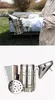 Patio Lawn Stainless Steel Manual Bee Smoke Transmitter Kit Beekeeping Apiculture Tool Bee Smoker Air and Heat Protection