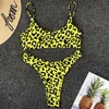 Atacado sexy leopardo bikinis micro biquíni conjunto push up thong biquini alta corte de swimwear mulheres mini maiô feminino maiô