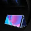 PU Skórzane lustro Flip Stand Case dla OnePlus 8 Pro 7T Pro One Plus Nord 7T 6T 6