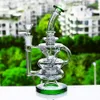 8.5inchs klein recycler dab teçhizatlar su bongs sigara cam boru sigara içme aksesuar su borusu 14mm kase